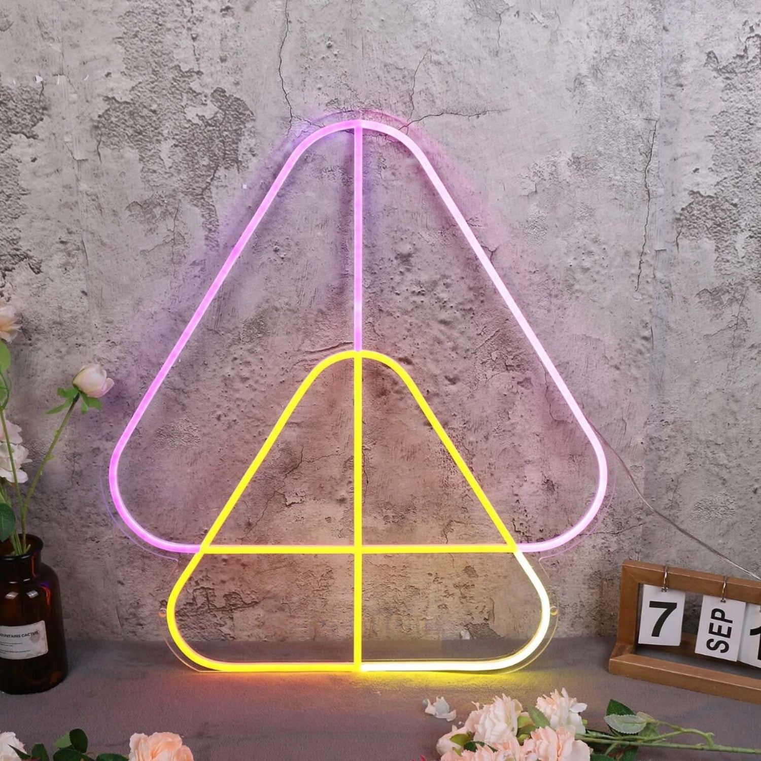 Overlapping Triangles Neon Sign | Shineneon