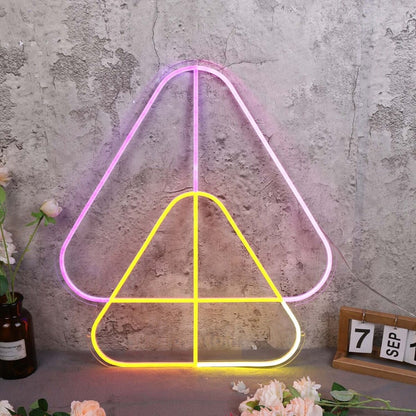 Overlapping Triangles Neon Sign | Shineneon