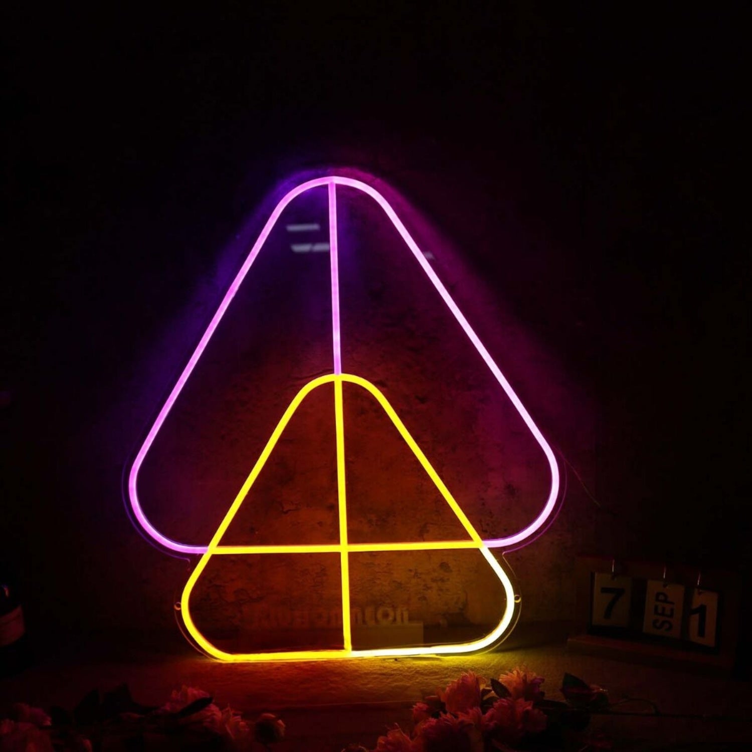 Overlapping Triangles Neon Sign | Shineneon