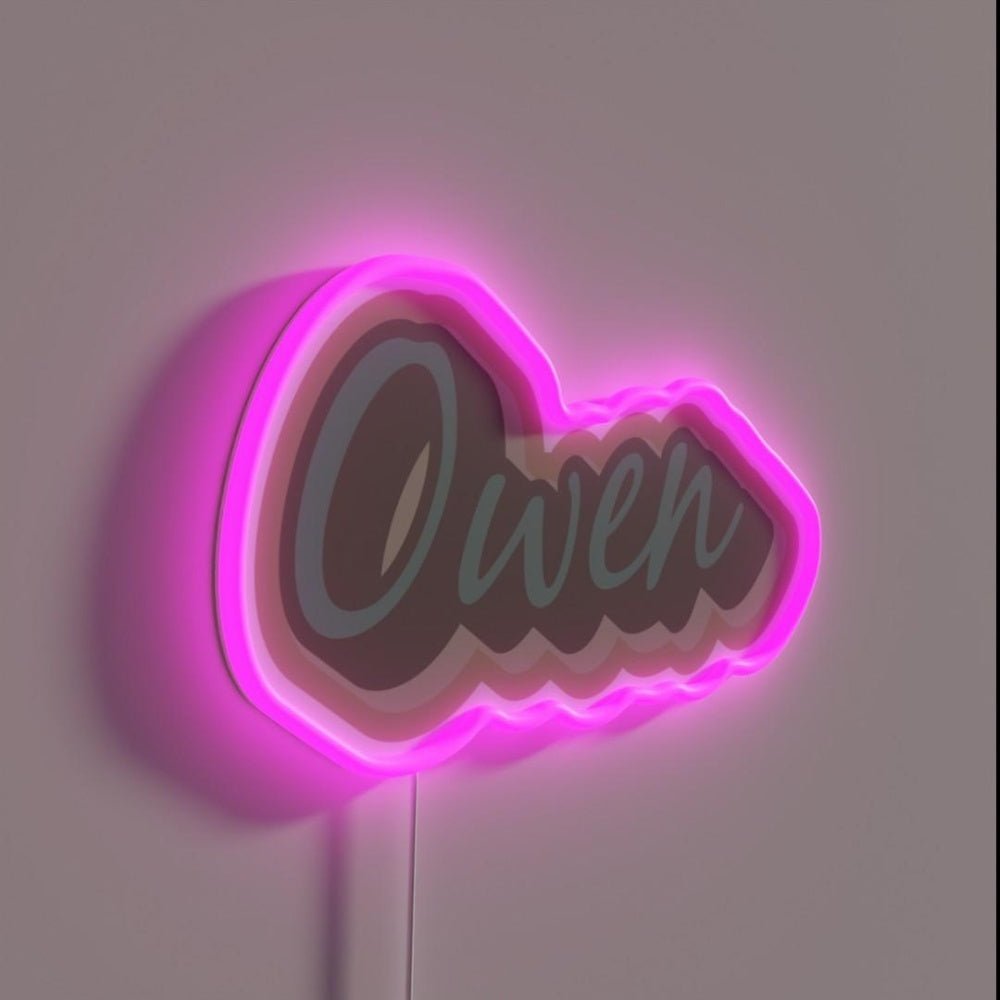 Owen Name Town Rgb Led Neon Sign - Shineneon