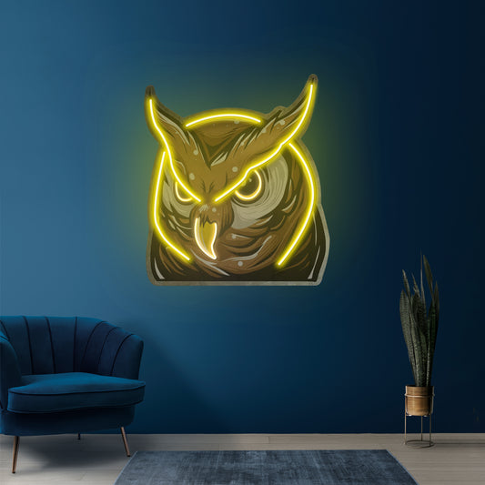 Owl Head Led Neon Sign Light Custom Led Signs