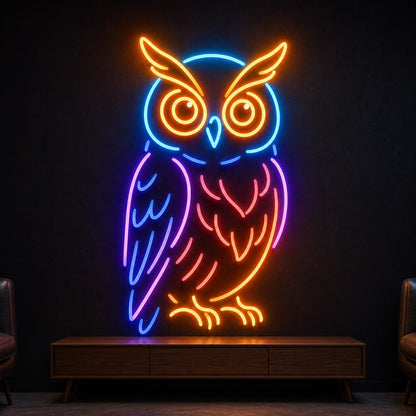Owl LED Neon Sign Garage Man Cave Neon Sign high-converting product image