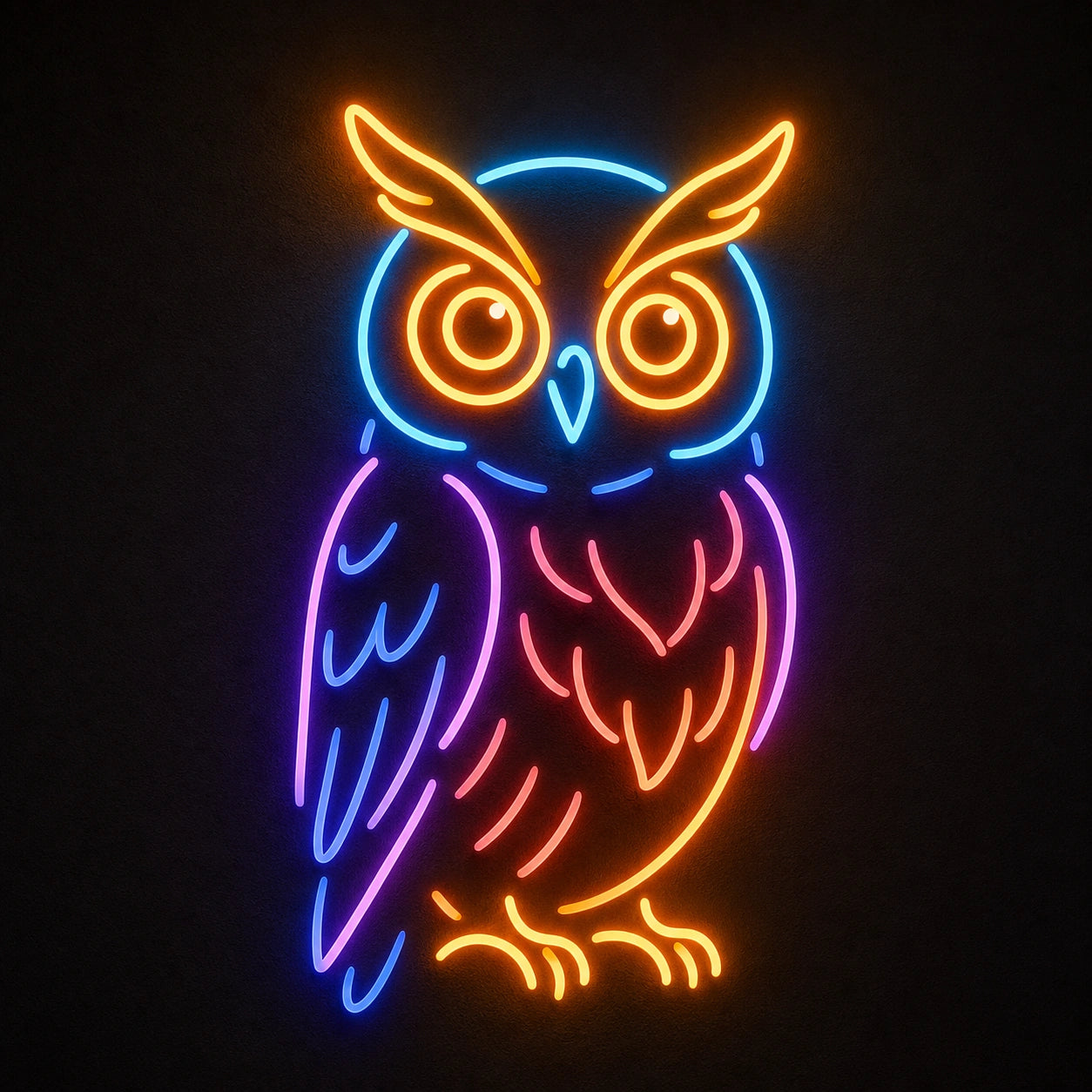 Owl LED Neon Sign Garage Man Cave Neon Sign main product image