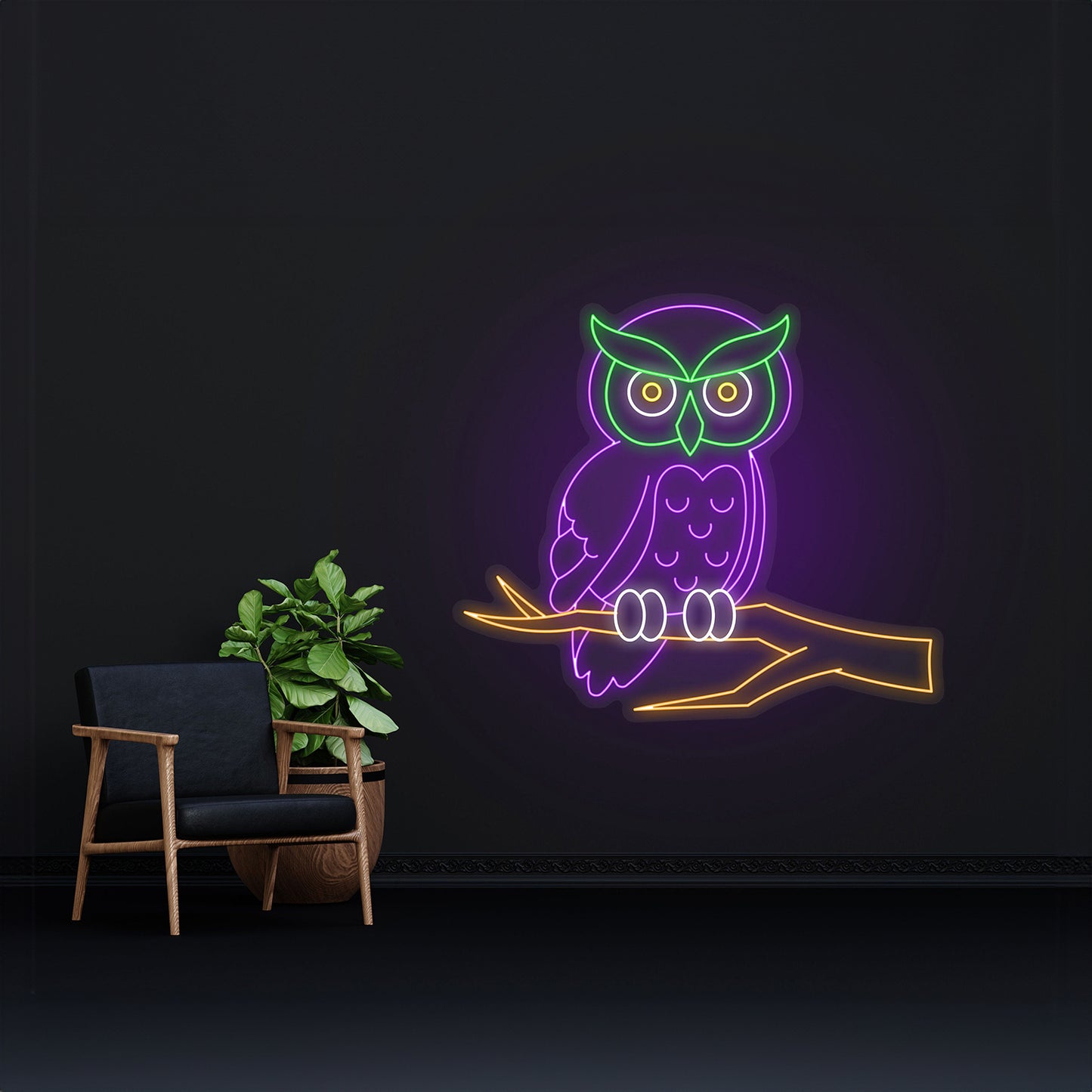 Owl Led Sign