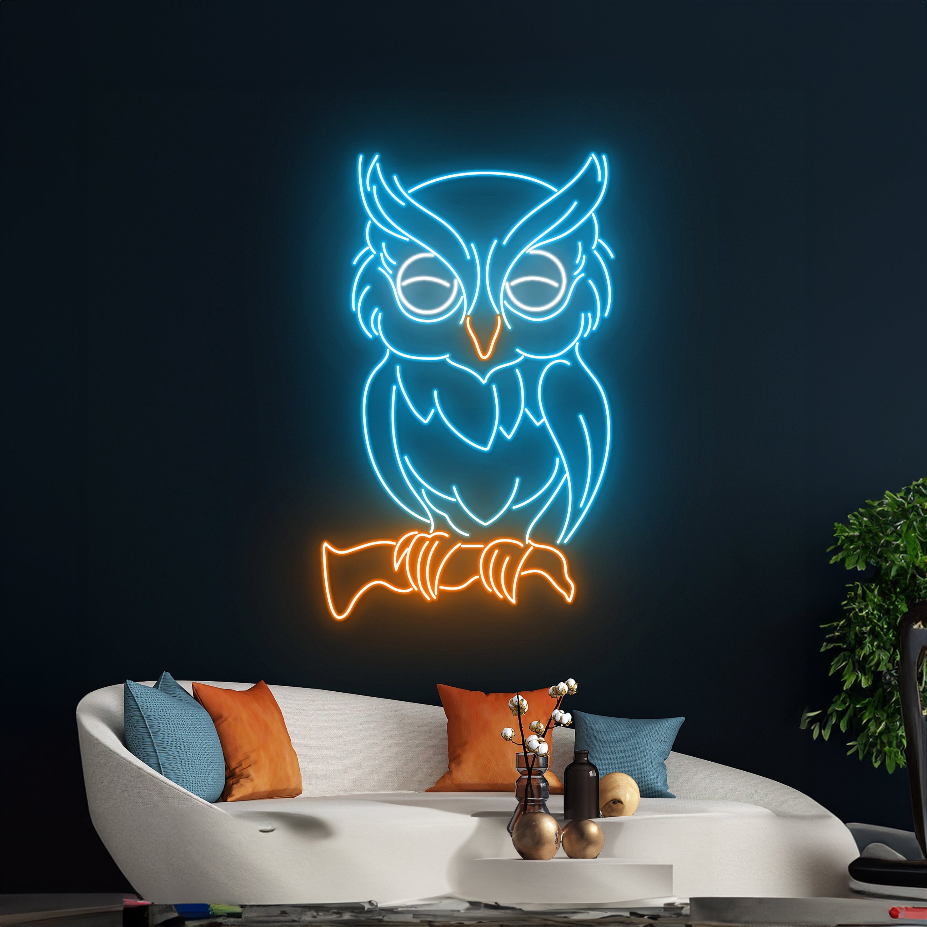 Owl Led Sign Bird Led Light Owl Room Wall Art Decor | Shineneon
