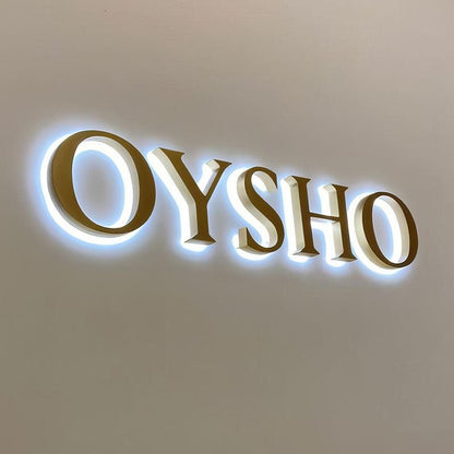 Oysho 3D Backlit Letters Business Metal Led Sign - Shineneon