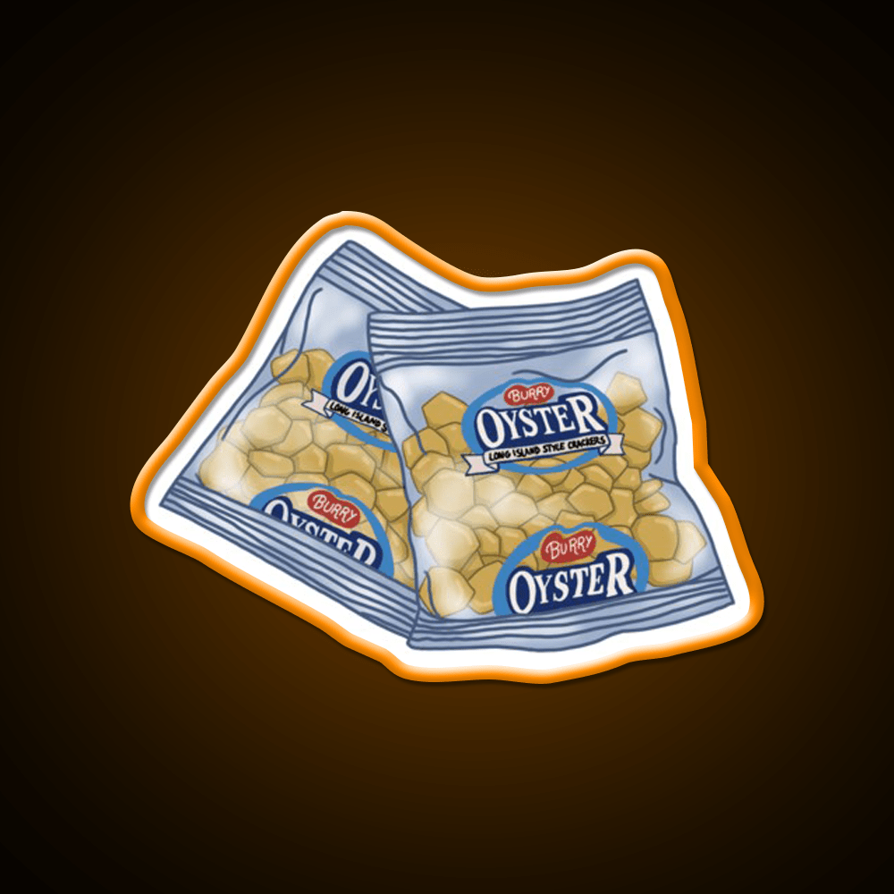 Oyster Crackers Snack Food Led Neon Sign Rgb Color - Shineneon