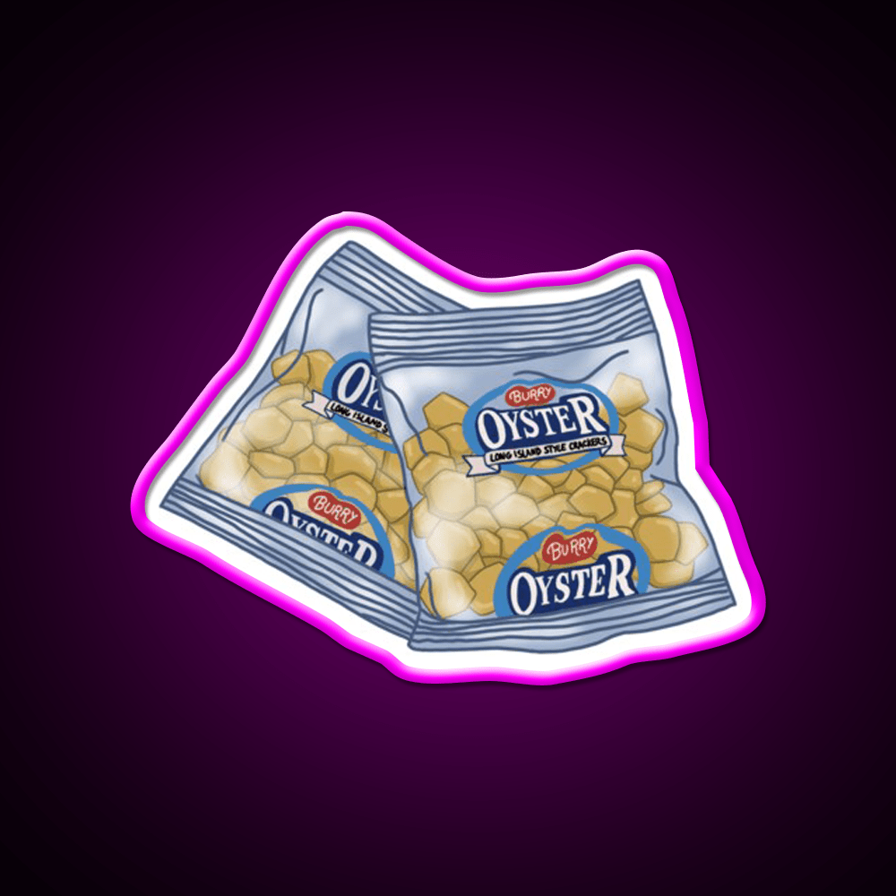 Oyster Crackers Snack Food Led Neon Sign Rgb Color - Shineneon