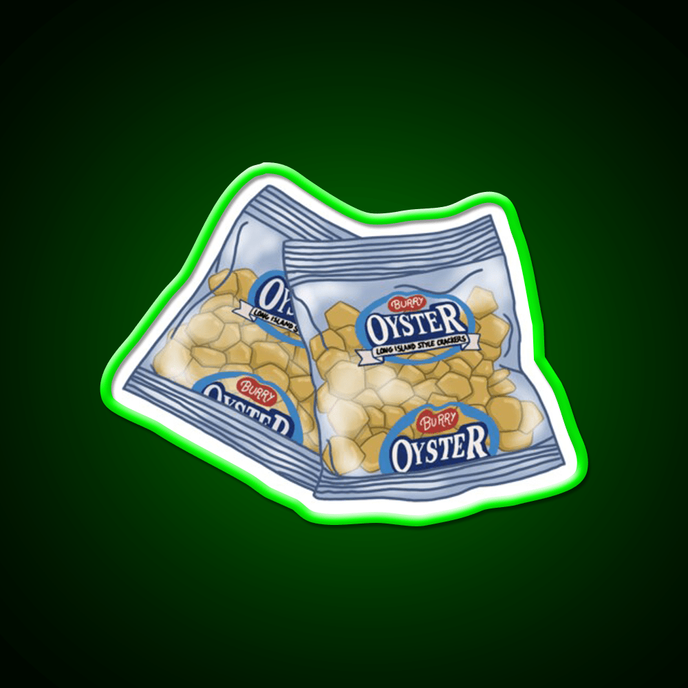 Oyster Crackers Snack Food Led Neon Sign Rgb Color - Shineneon