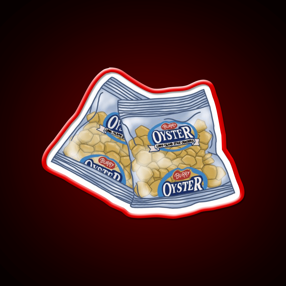 Oyster Crackers Snack Food Led Neon Sign Rgb Color - Shineneon