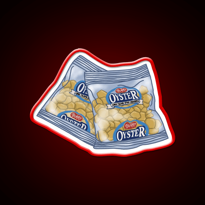 Oyster Crackers Snack Food Led Neon Sign Rgb Color - Shineneon
