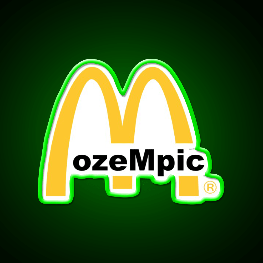 Ozempic Mcdonalds Fast Food Led Neon Sign For Burger Place Rgb Color - Shineneon