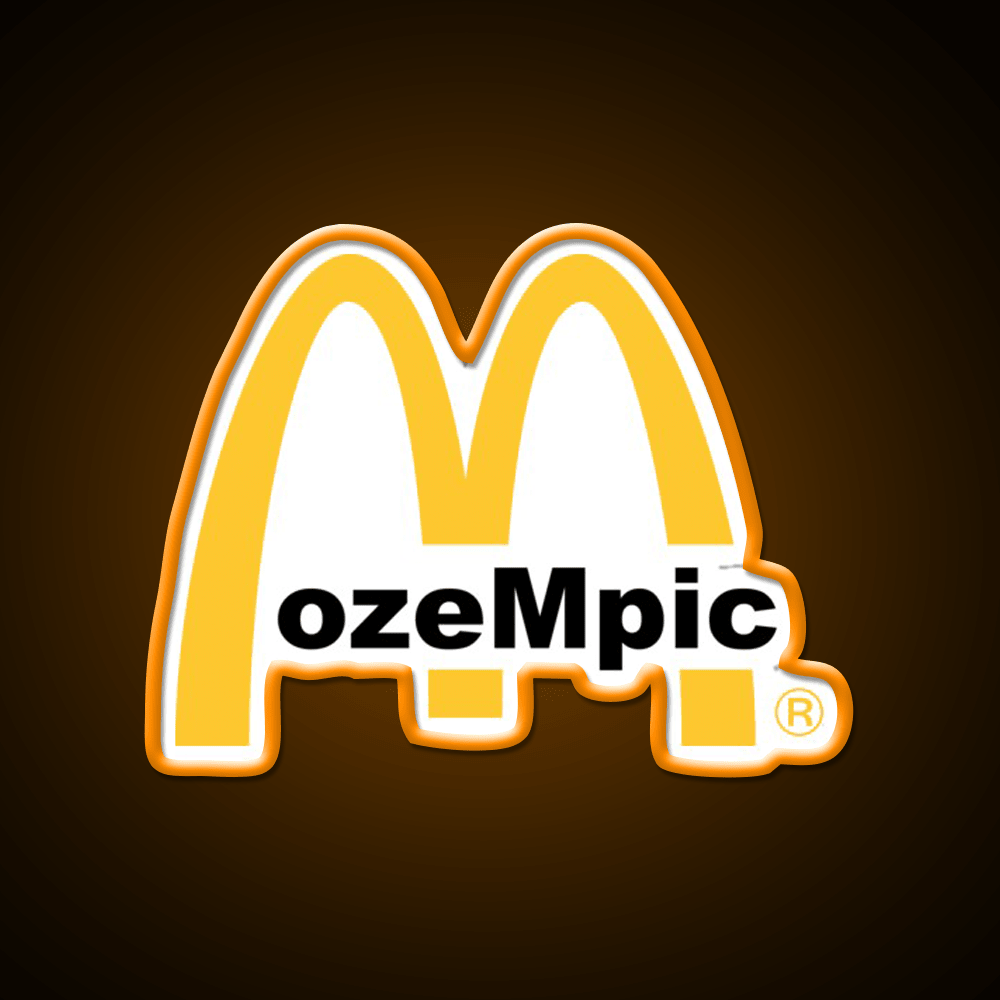 Ozempic Mcdonalds Fast Food Led Neon Sign For Burger Place Rgb Color - Shineneon