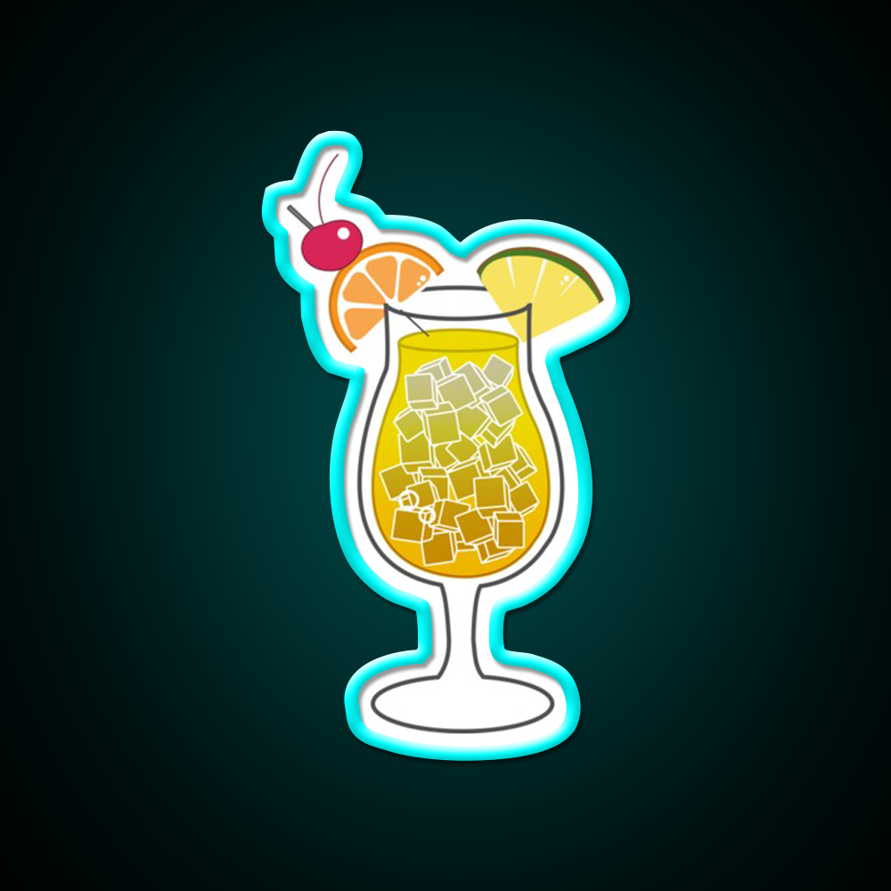 Pain Killer Cocktail Bar Decor Led Neon Sign Rgb Color - Size and dimension reference