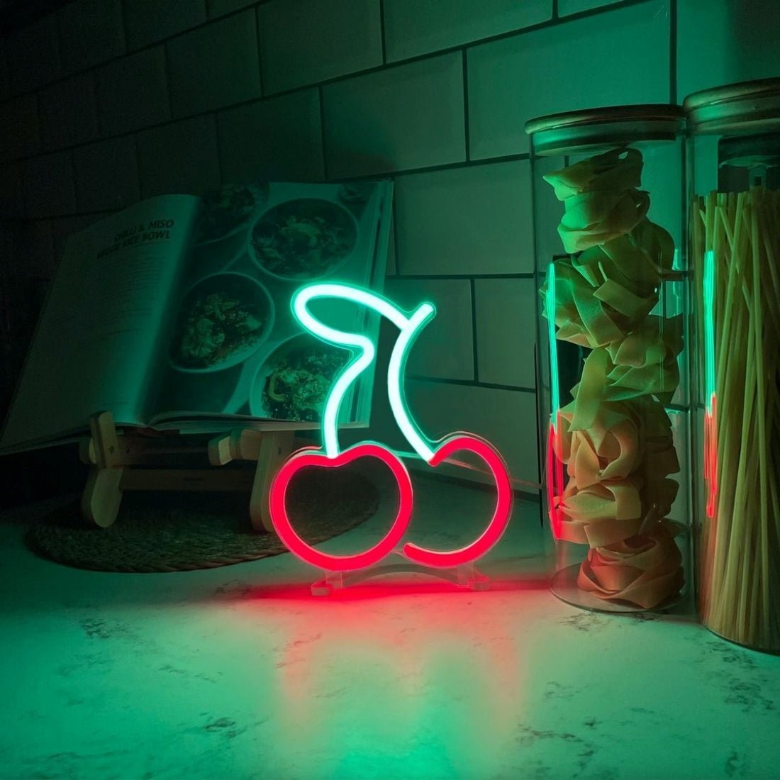 Pair Of Cherries Neon Signs Neon Lights Led Neon Signs - Shineneon