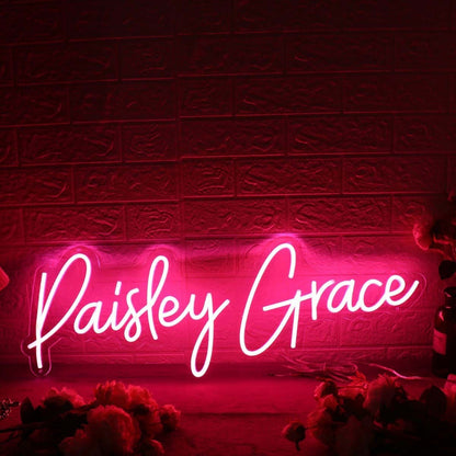 Paisley Grace Red Led Neon Sign - Shineneon