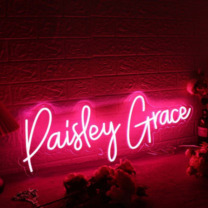 Paisley Grace Red Led Neon Sign - Shineneon