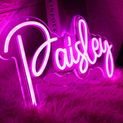 Paisley Pink Led Neon Sign - Shineneon