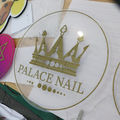 Palace Nail Acrylic Business Logo Sign - Shineneon
