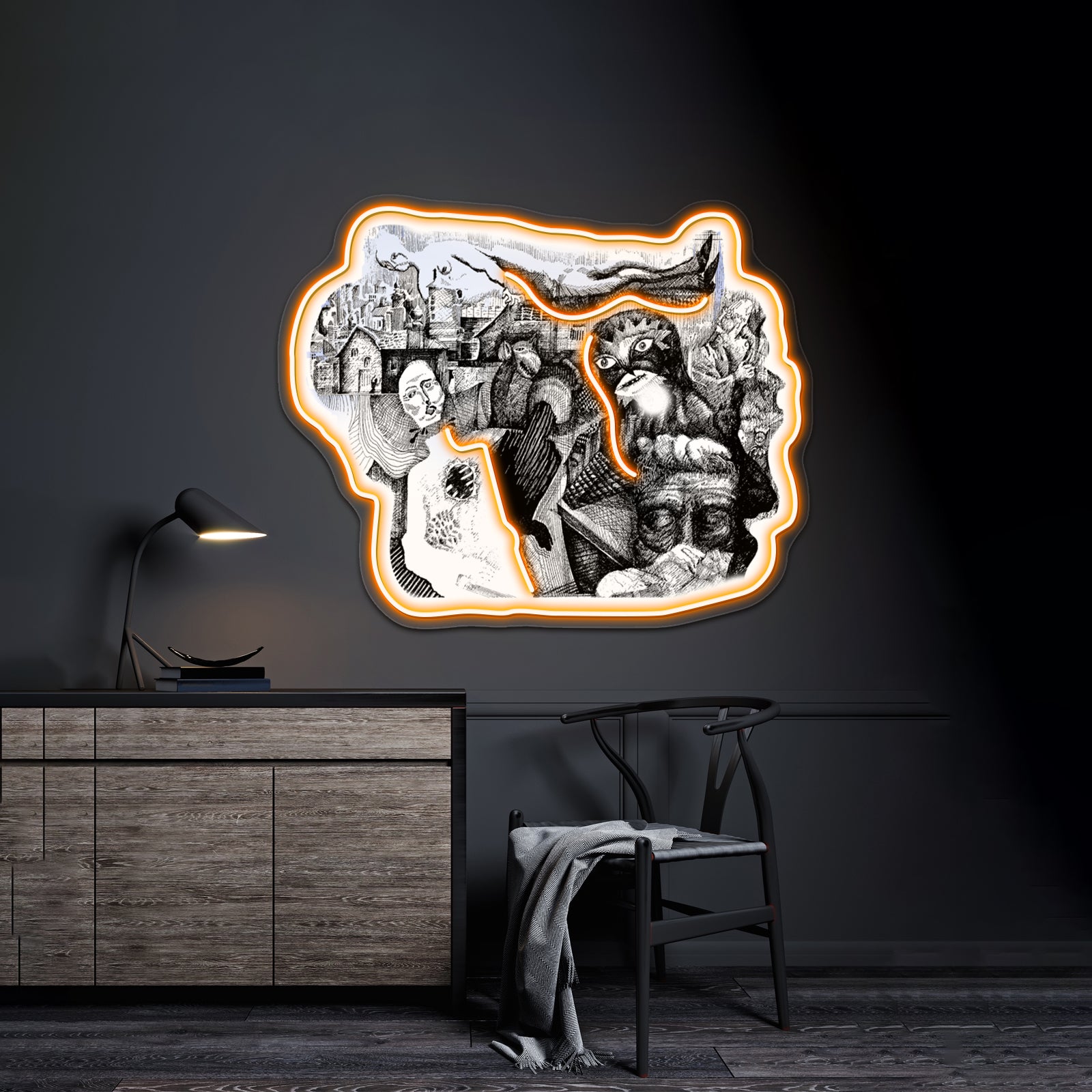 Pale Horses Artwork Neon Wall Sign | Shineneon