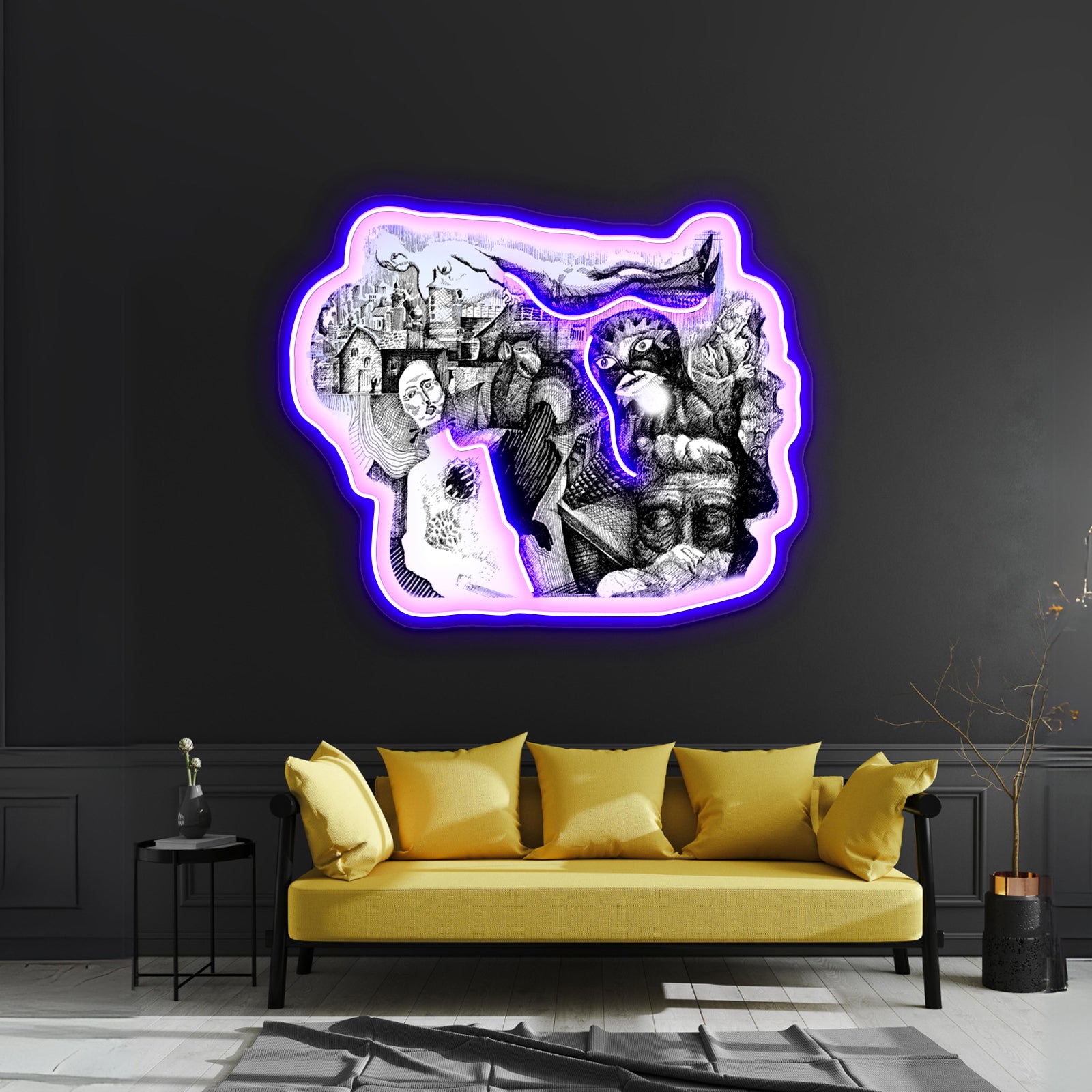 Pale Horses Artwork Neon Wall Sign | Shineneon