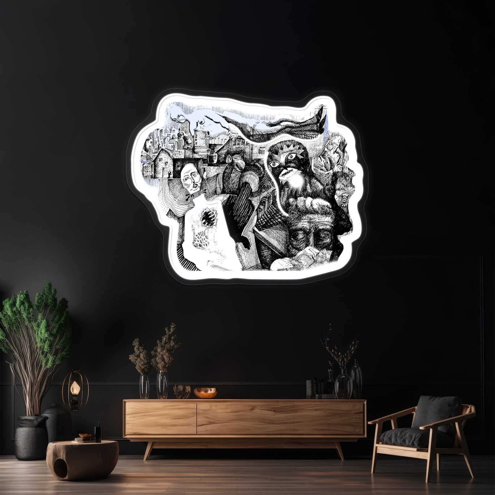 Pale Horses Artwork Neon Wall Sign | Shineneon