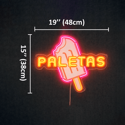 Paletas Custom Business LED Neon Sign - Shineneon