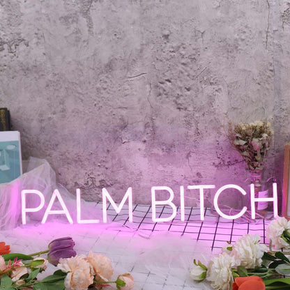 Palm Bich Purple Led Neon Sign - Shineneon