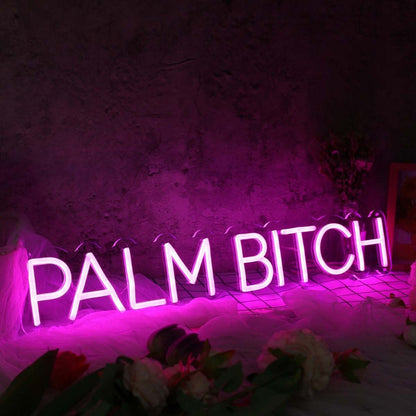Palm Bich Purple Led Neon Sign - Shineneon