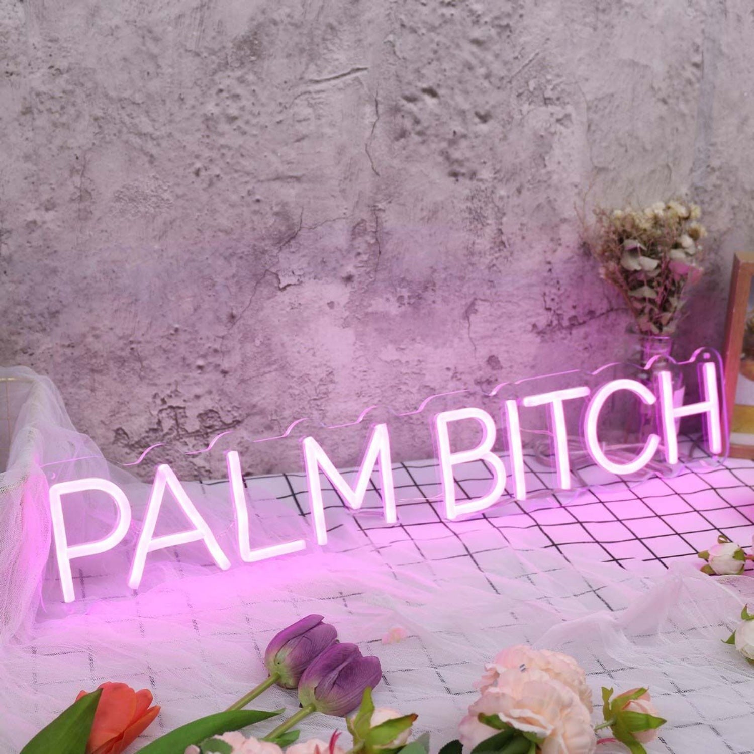 Palm Bich Purple Led Neon Sign - Shineneon
