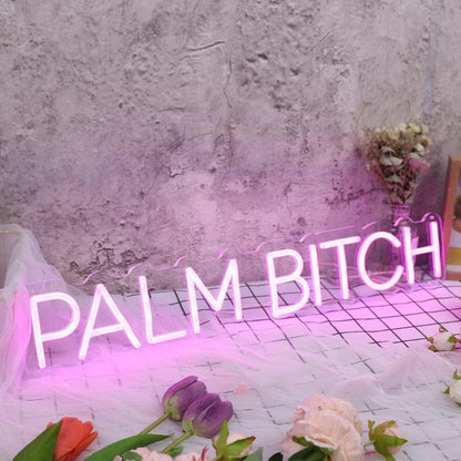 Palm Bich Purple Led Neon Sign - Shineneon