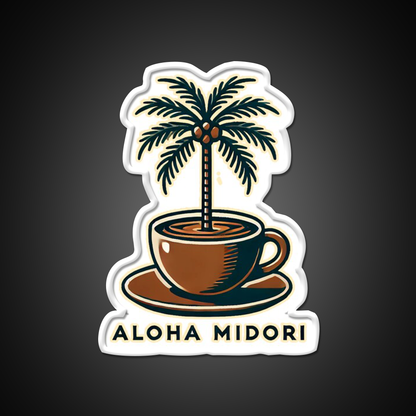 Palm Brew Cafe Led Neon Sign Espresso Bar Art Rgb Color