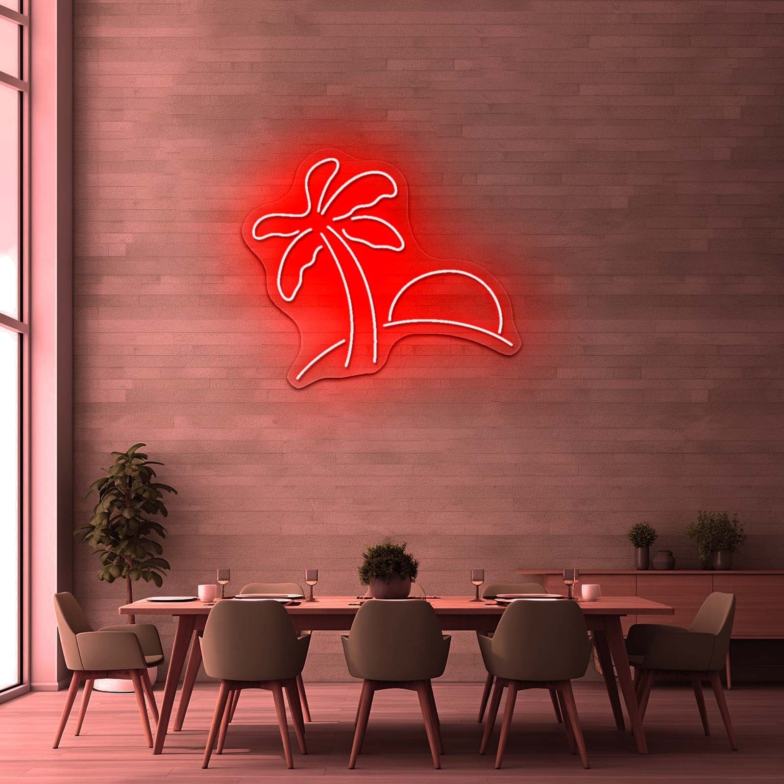 Palm Neon Sign Beach Wall Decor Led Signs - Shineneon