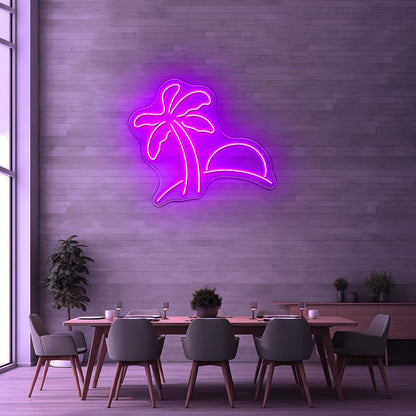 Palm Neon Sign Beach Wall Decor Led Signs - Shineneon