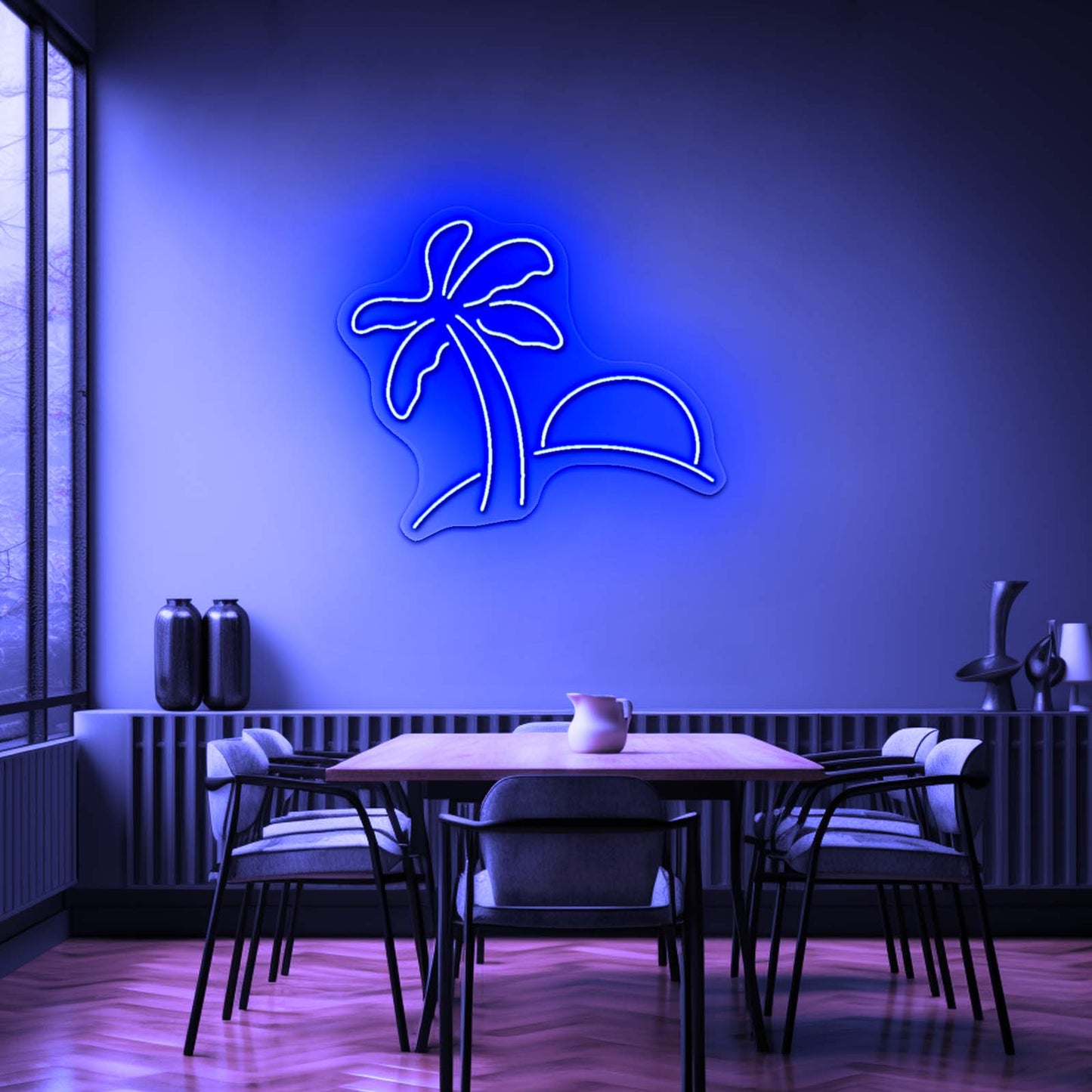 Palm Neon Sign Beach Wall Decor Led Signs