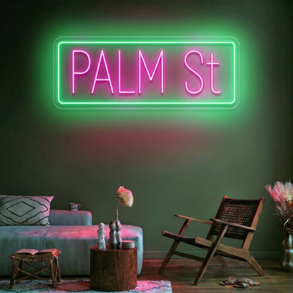Palm St Custom Led Neon Sign with 26 - inch - Shineneon