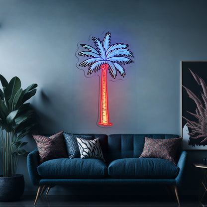 Palm Tree Multi Color Aesthetic Artwork Led Signs For Business - Shineneon