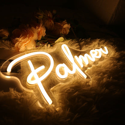 Palmer Yellow Led Neon Sign - Shineneon