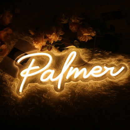 Palmer Yellow Led Neon Sign - Shineneon