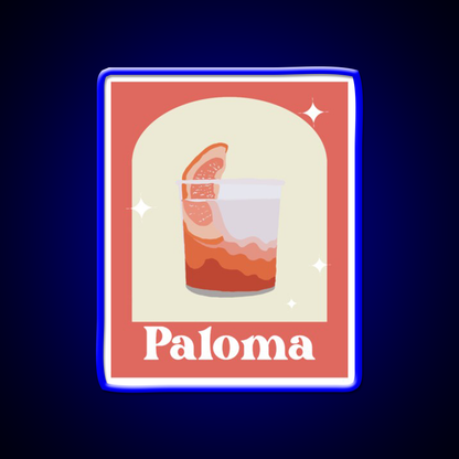Paloma Cocktail Bar Decor Led Neon Sign Home Bar Decor Rgb Color - LED neon sign view 5