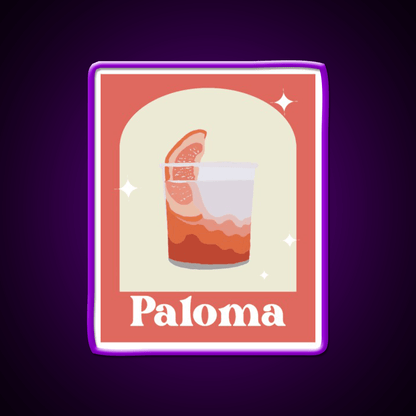 Paloma Cocktail Bar Decor Led Neon Sign Home Bar Decor Rgb Color - Shineneon