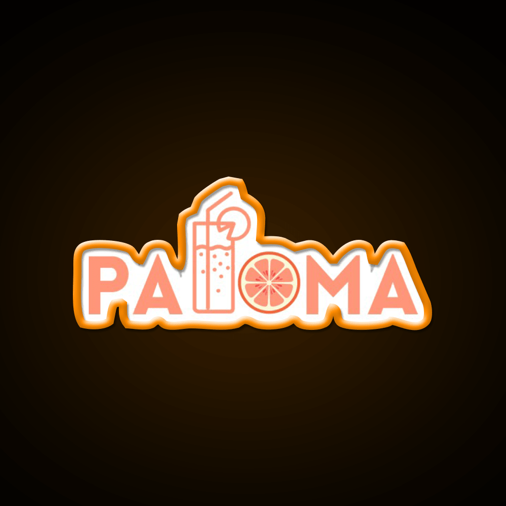 Paloma Cocktail Bar Decor Led Neon Sign Rgb Color - Shineneon