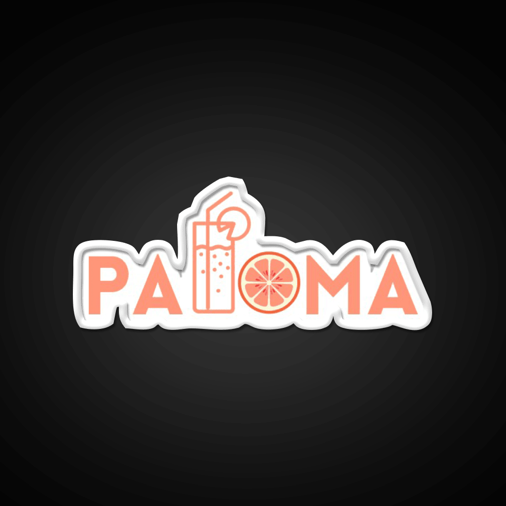 Paloma Cocktail Bar Decor Led Neon Sign Rgb Color - Shineneon