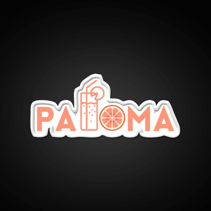 Paloma Cocktail Bar Decor Led Neon Sign Rgb Color - Shineneon
