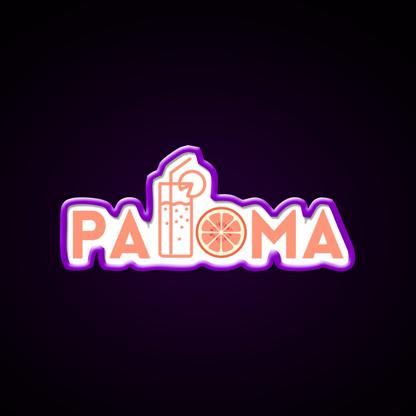 Paloma Cocktail Bar Decor Led Neon Sign Rgb Color - Shineneon