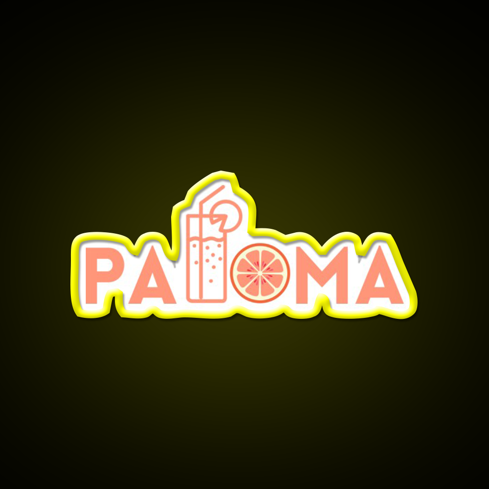 Paloma Cocktail Bar Decor Led Neon Sign Rgb Color - LED neon sign view 7