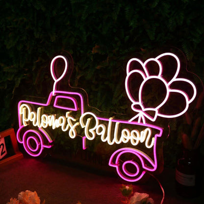 Palowas Balloon Car Led Neon Sign From 30inch - Shineneon