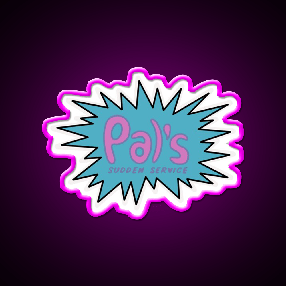 Pals Fast Food Led Neon Sign For Burger Place Wall Art Rgb Color - Shineneon