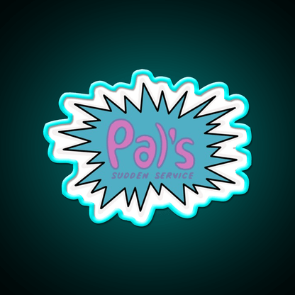 Pals Fast Food Led Neon Sign For Burger Place Wall Art Rgb Color - Shineneon
