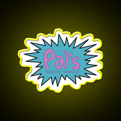 Pals Fast Food Led Neon Sign For Burger Place Wall Art Rgb Color - Shineneon
